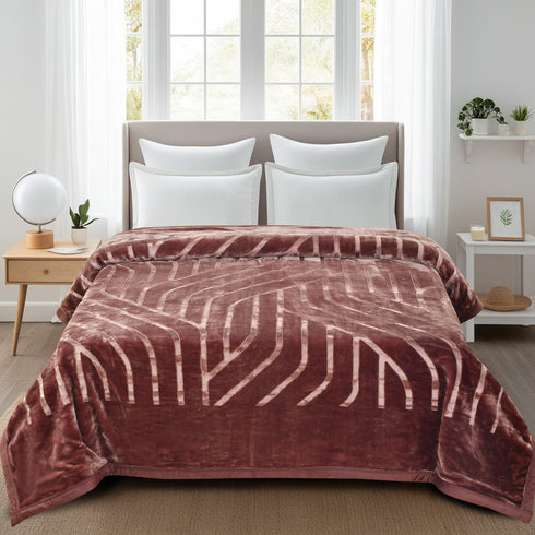Italia Super Soft 2 Ply Double Bed Mink Blanket for Winter